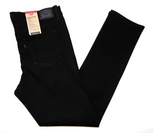 LEVI'S - Women's NEW 312 Shaping Slim Fit Jeans 33"W x 32"L Black Denim Size 14 - Picture 1 of 7