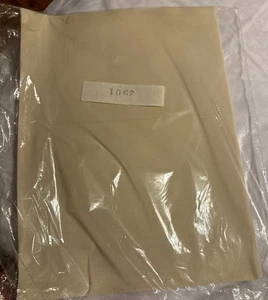 Tri-Chem New In Package #2902 Of 8 - 9”x12” Plain Linen Like Pieces Ecru - Picture 1 of 3