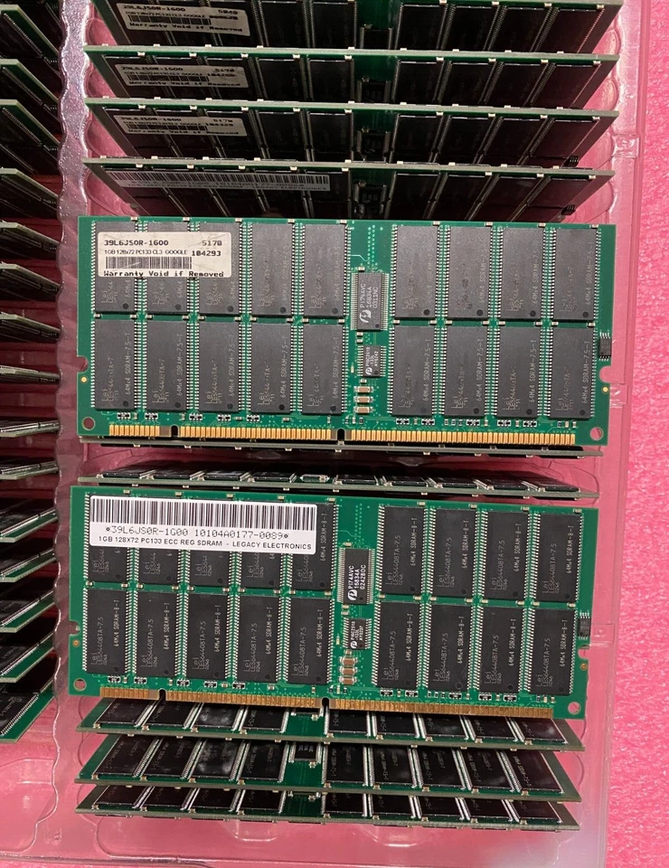 4GB (1GB x 4) GOOGLE PC133 ECC REG SDRAM 39L6JS0R-1G00 Vintage Server Memory - Image 1 of 2