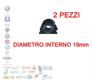 2 PZ COPPIA GOMMINE BOCCOLA 19mm BARRA STABILIZZATRICE FIAT MULTIPLA 1.6 1.9 JTD - Foto 1 di 1