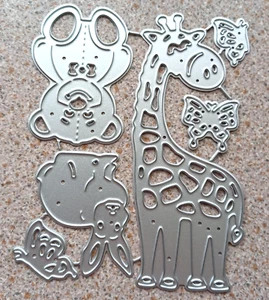 6 Pcs Baby/Animla Shaped Cutting Dies Craft  up to 10.5cms Tall x 4cm Wide NEW - Picture 1 of 2
