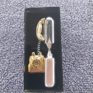 Vintage Hourglass Telephone Pink Sand Resin 3min Timer Good Condition 8cm - Picture 1 of 5