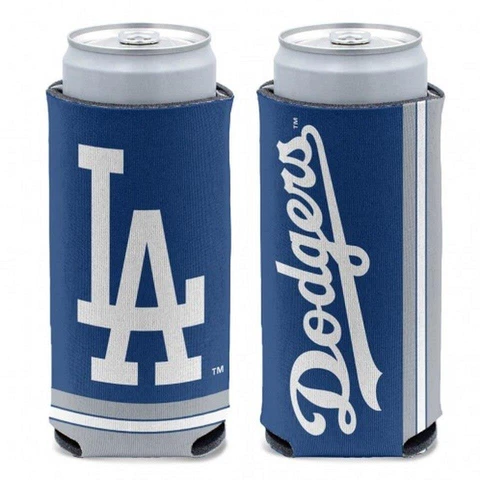 Los Angeles Dodgers 12oz Slim Can Cooler [NEW] Beer Seltzer Coozie Claw Holder Cover