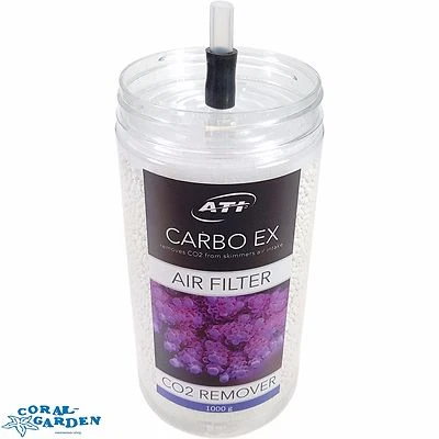 ATI AQUARIENTECHNIK ATI Carbo Ex Luftfilter CO2 Filter mit 1000 g Füllung bessere Abschäumerleistung
