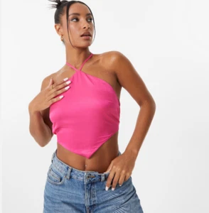 Jack Wills Satin Bandana Top Womens Pink Size UK 14 #REF22 - Picture 1 of 1