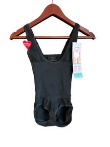 Spanx Assets Open Bust Panty Bodysuit Adjustable Straps Medium Black #10247R - Picture 1 of 3