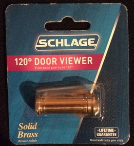 Visor de puerta de latón sólido SCHLAGE garantía de por vida - Imagen 1 de 1
