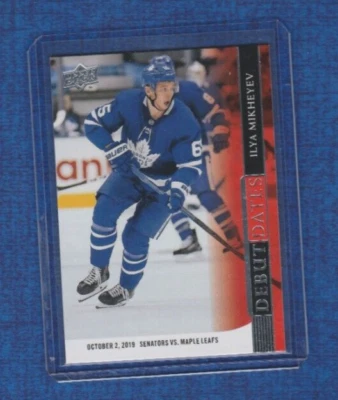 2020-21 Upper Deck Hockey Debut Dates # DD-11 Ilya Mikheyev - Image 1 of 2