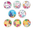 Round Labels 'THANK YOU' Plants Animals Nature Gift Craft Food Stickers 2.5cm