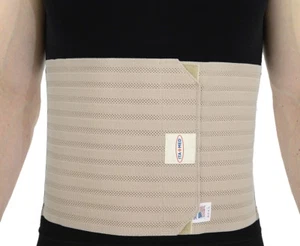ITA-MED Men's Abdominal Support Binder - Breathable Elastic - Made in USA - Picture 1 of 6