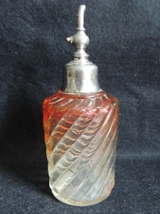 Ancien Flacon Vaporisateur en cristal de Baccarat modèle Bambou Rose - Picture 1 of 5