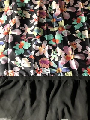 Nicole Miller  Floral Shower Curtain Paris Chic Black  - Image 1 of 4