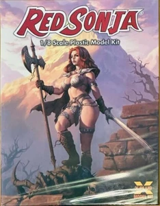 NEW X-Plus Red Sonja 1/8 scale Plastic Model Kit 27cm Conan The Barbarian Japan - Picture 1 of 12