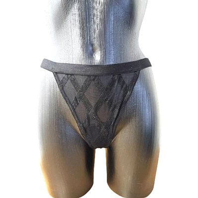 La Perla Studio Exklusiver String, Tanga in Schwarz Tüll Gr. 42 *Luxus Lingerie - Bild 1 von 4