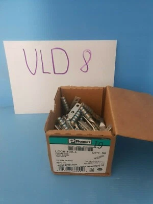 50 UNITS BOX  Panduits  Tin-Plated Copper Compression Connectors - Lugs LCC6-10A - Image 1 of 4