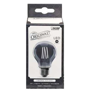 Feit Electric Vintage Exposed Filament Smoke Glass LED AT19 with a Medium E26 - Picture 1 of 3