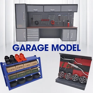 1/18 Garage Model Combined Tool NEW Cabinet Advanced Set Display Scene Model - Picture 1 of 24