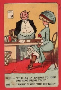 COMICUS COMIC HUMOUR MY INTENTION TO HIDE NOTHING. ! FASHION. HAT APRIL FOOLS - Picture 1 of 1