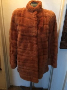 ABRIGO/CHAQUETA PARA CAMINAR BISANG COUTURE VISÓN NARANJA TEÑIDO. TAMAÑO GENEROSO - Bolsa gratis - Imagen 1 de 8