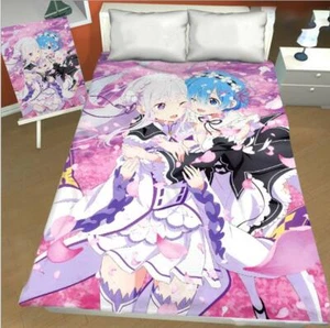 Re:Zero kara Hajimeru Isekai Seikatsu Anime bettlaken betttücher Sheet Bedsheet - Picture 1 of 3