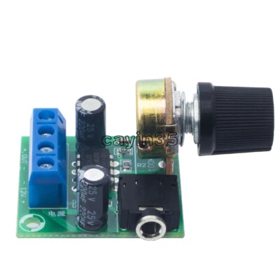 1 Stück DC 3-12 V LM386 10 W Audio Leistungsverstärker Platine Mono Mini AMP Modul - Bild 1 von 4