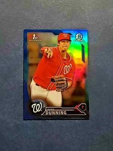 Dane Dunning 2016 Bowman Draft Chrom BDC-104 blau Refraktor 124/150 - Bild 1 von 1