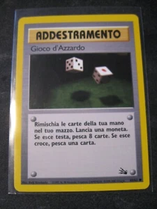GAMBLER "GIOCO d'AZZARDO" 1999 Pokemon Fossil Unlimited ITALIAN #60 EX C VINTAGE - Picture 1 of 4