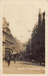 Wales - NEWPORT - High Street - REAL PHOTO - Picture 1 of 2