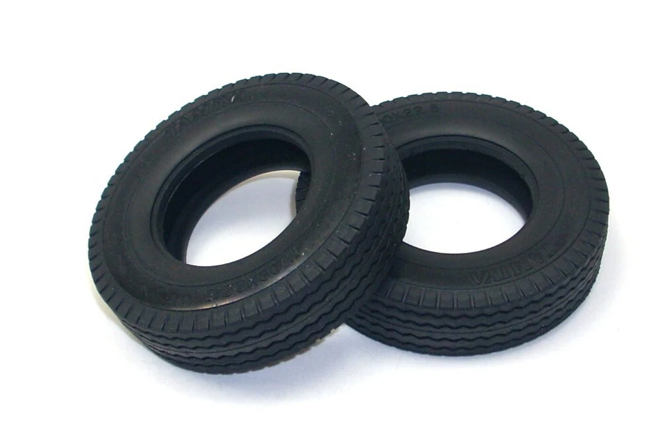 Tamiya 1:14 Mercedes Benz 1850L LKW Ersatzteil 9805456 Reifen 2 Stück T9L® - Bild 1 von 1