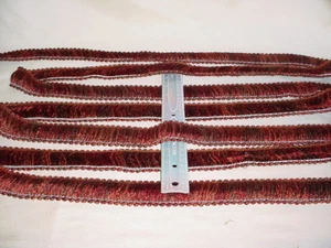 12-7/8Y BOMAR 999-02051 COPPER ESPRESSO SHIMMER LOOP FRINGE UPHOLSTERY TRIM - Picture 1 of 3