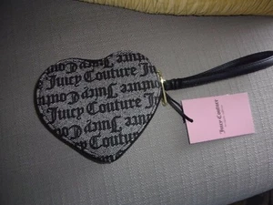 NEU MIT ETIKETT UVP $ 39 JUICY COUTURE HERZFORM UMLAUFENDER REISSVERSCHLUSS MÜNZBÖRSE HANDTASCHE - Bild 1 von 3
