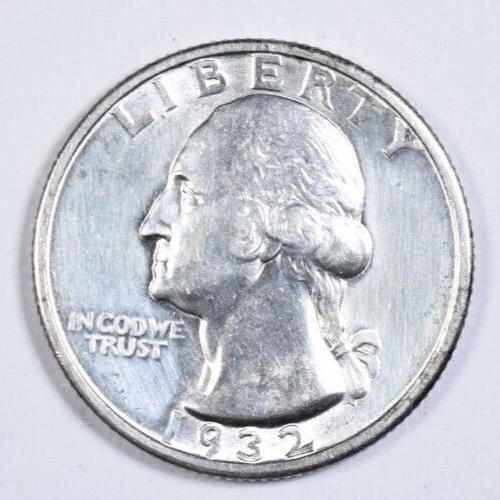 1932-S WASHINGTON QUARTER ~ SHARP AU/BU UNCIRCULATED SLIDER! - Image 1 of 2