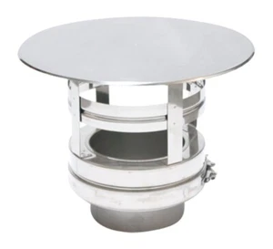 ASTEC Wind- und Regenhaube DN113-300 Schornstein Regenhut Edelstahl - Bild 1 von 2