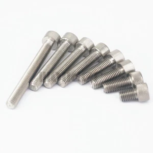5pcs M8x1.25 10-120mm GR2 Titanium Hex Socket Head Cap Screw Bolts DIN 912 - Picture 1 of 61