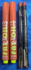 NYX 4pc: Skick Click Fat Oil Shiny Lip Balm, Lipliner shade: Ever - Picture 1 of 4