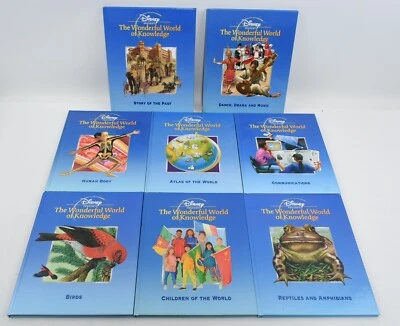 Disney presents THE WONDERFUL WORLD OF KNOWLEDGE / Set of 8 Books (1999) - Image 1 of 4