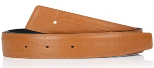 Krokodil Braun Wendegürtel 32 mm Gürtel Schnalle H Ledergürtel Echtleder Leder  - Bild 1 von 44