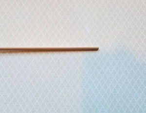 Dollhouse Miniature Trim Quarter Round Thin Wood Strip 1/8 x 18 "long 1:12 Scale - Picture 1 of 3