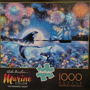 Christian Riese Lassen Marine Color "The Dramatic Night" 1000-piece puzzle - Picture 1 of 2
