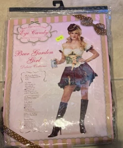 Beer Garden Girl Oktoberfest Eye Candy Sexy Dress Costume NEW Womens Large - Picture 1 of 2
