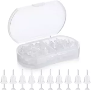 Plastic Earrings, 200 PCS Clear Earrings for Sports, Clear Plastic Post Earring - Picture 1 of 12