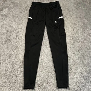 Adidas Pants Aeroready Women's ST Small Tall Black Zip Ankle Pockets Training - Picture 1 of 15