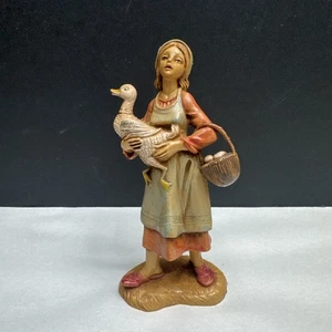 Fontanini Krippenfigur 5" Deborah Gänsemädchen 52584 - Sammlung 1983 - Bild 1 von 8