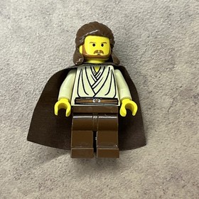 Lego Qui-Gon Jinn Minifigure Yellow Head Star Wars Episode 1 sw0027