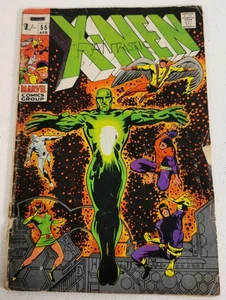 X-Men #55 (April 1969, Marvel Comics) UK Pence Variante - Silver Age Living Pharaoh - Bild 1 von 16