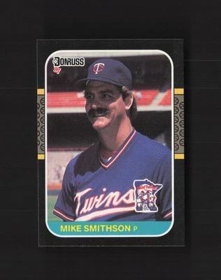 1987 Donruss #245 Mike Smithson Minnesota Twins MM - Image 1 of 2