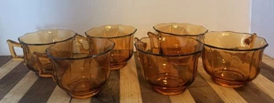 34 Piece Set Vintage Indiana Glass Amber Optic Rays Design 1930's - Picture 1 of 18