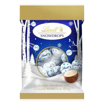 Lindt Schneebälle Mini Milchtrüffel 80g, mit cremiger Doppelmilchfüllung - Bild 1 von 4