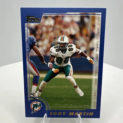 Tony Martin, 2000 Topps, #49, Miami Dolphins, Football Card - Image 1 of 2