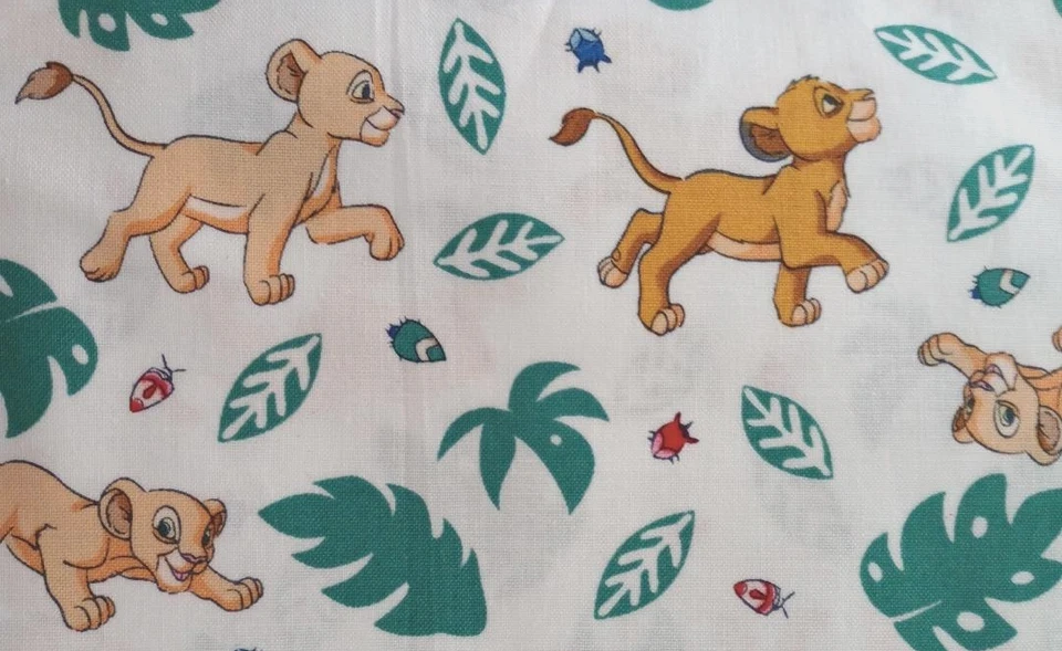 Disney lion king simba fun fabric leaves 11 by 10 inch new - Image 1 of 2